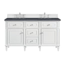 James Martin Lorelai 60" Double Bathroom Vanity, Bright White
