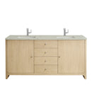 James Martin Gracyn 72" Double Bathroom Vanity, Coastal Driftwood