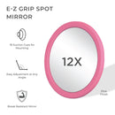 E-Z Grip Compact Mirror with Magnification & Suction Cups