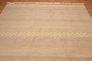 8' x 10' Hand Knotted Contemporary 100% Wool Pile Area Rug Tan
