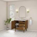 James Martin Laurent 36" Dual Mount Single Bathroom Vanity, Honey Oak