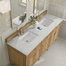 James Martin Lorelai 72" Double Bathroom Vanity, Light Natural Oak