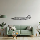 F-104G Starfighter Metal Aircraft Wall Art - NCP0424