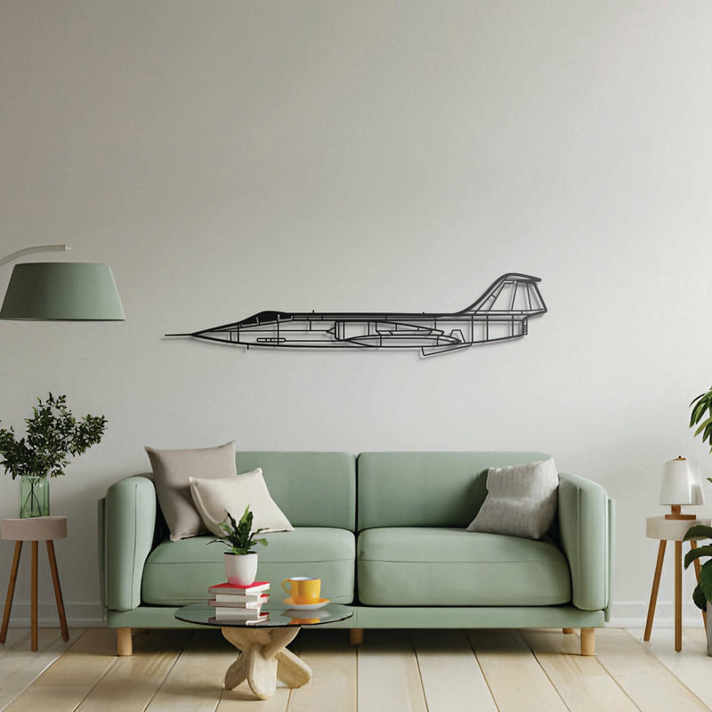 F-104G Starfighter Metal Aircraft Wall Art - NCP0424