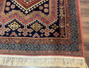 5x7 Persian Tribal Design Rug, Wool, Geometric Medallions, Vintage, Power Loomed