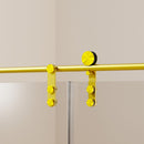Frameless Single Sliding Shower Doors With Towel Rail & Handle by HouseOfZazla