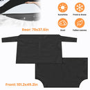 Magnetic Car Windshield Cover Front Rear Car Windshield Protector against Snow Sun Dirt Leaves Fit for All Cars Oxford Fabric Waterproof Heat-Resistan