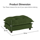 73 Chenille Ottoman