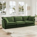 Modern Slipcovered 3-Seater Sofa with Chenille Fabric