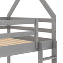 Low Bunk Bed With House Shaped Frame And Ladder by Unique Piece Furniture