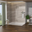 Multi Function Adjustable Hand Shower 8 Function Hand Shower, Plastic Construction - Brushed Nickel
