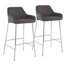 Daniella - Contemporary Fixed Height Bar Stool (Set of 2) by HouseOfZazla