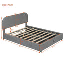 Upholstered Platform Bed With Hydraulic Storage System by Unique Piece Furniture