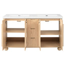 Double Sink Bathroom Vanity With Sinks, Soft Close Doors & 3 Drawers - Wood by HouseOfZazla