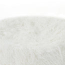 Mahin - Rounded 5 Foot Bean Bag Cozy Modern Design - White by Unique Piece Furniture
