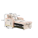 Modern 3 In 1 Sofa Bed Chair, Adjustable Recliner by Unique Piece Furniture