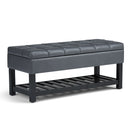 Saxon - Upholstered Transitional Storage Ottoman Bench by Unique Piece Furniture