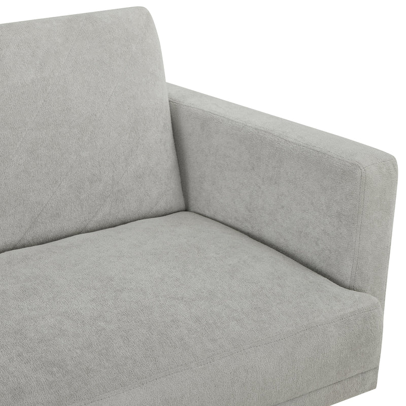 Walker Edison | Velvet Loveseat Futon Sofa Bed