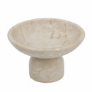 7x7x4" Round Marble Pedestal Fruit Bowl by HouseOfZazla