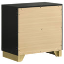 5 Piece California King Bedroom Set With Upholstered Headboard - Black by HouseOfZazla