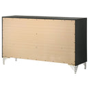 Malcolm - 6 Drawer Dresser Cabinet - Black by HouseOfZazla