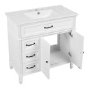Bathroom Vanity With Sink, Freestanding Cabinet & Drawers by HouseOfZazla