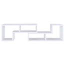 Convertable L-Shaped Bookcase With Open Shelves - White by HouseOfZazla