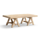 Hawthorne 48' Solid Reclaimed Elm Rectangular Trestle Coffee Table by HouseOfZazla