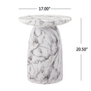 Outdoor MGO Side Table, Light Grey