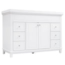 Bathroom Vanity With Sink, 6 Soft Close Drawers & Double Doors - White by HouseOfZazla