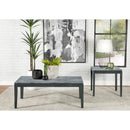 Tryon - Marble 2 Piece Coffee And End Table Set - Gray by HouseOfZazla