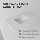 36" Ceramic Basin Sink, 0.8" Ultra-Thin Profile