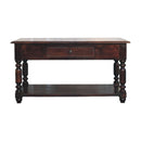 Turned Legs Drawer Table by HouseOfZazla