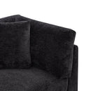 83.50" Modern Flared Arms Sofa (Black) by HouseOfZazla