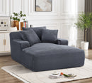 Cloudline - Oversized Chaise Lounge, Modern Comfy Couch With Full Foam Cushioning, Cozy Sleeper Sofabed by Unique Piece Furniture