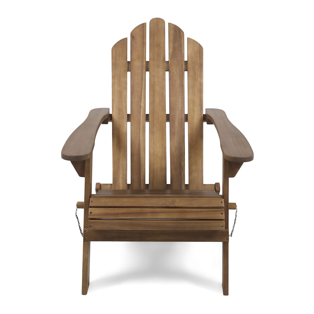 Aurascape Outdoor Acacia Wood Foldable Adirondack Chair, photo 17 of 18