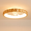 20" Plum Blossom Flush Mount Ceiling Fan with Lights and Remote