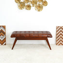 Maja - Bench - Cognac / Dark Brown by HouseOfZazla