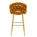 Bubble, Ball Chain Tufted Bar Chairs For Kitchen Island & Home Bar (Set of 2) by HouseOfZazla