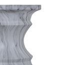 Geometric Round Outdoor End Table - Marble by HouseOfZazla