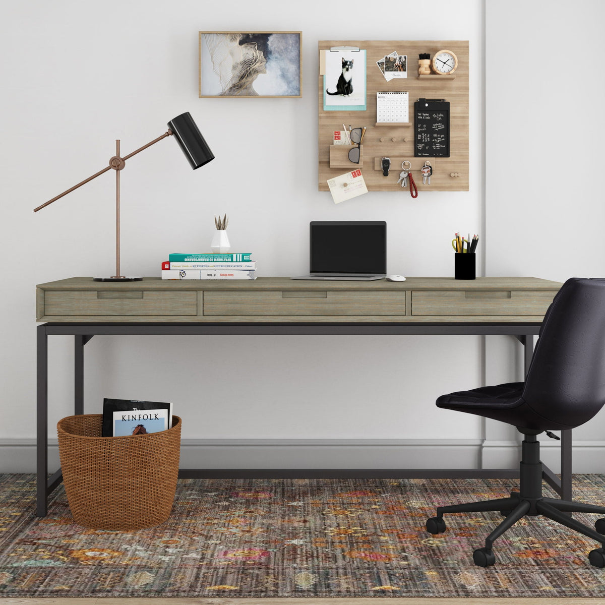 Banting - Mid Century Wide Desk, Handcrafted, photo 24 of 26