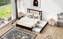 Platform Bed With 2 Big Drawers & Trundle by HouseOfZazla