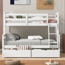 Bunk Bed With Ladder And Safety Guardrail by HouseOfZazla