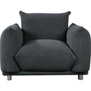 Sherpa Accent Chair Single Sofa 42"W Accent Chair for Bedroom Living room Apartment, Black