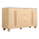 Double Sink Bathroom Vanity With Sinks, Soft Close Doors & 3 Drawers - Wood by HouseOfZazla