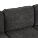 Convertible L Shaped Sofa Couch With Storage, Cup Holders, USB Ports by HouseOfZazla
