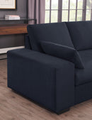 Joshua - 100" Sectional Sofa with Right Facing Chaise and Console Ottoman by HouseOfZazla