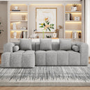 Sectional Free Combined Sofa With 2 Side Pockets by HouseOfZazla