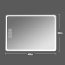Bathroom Mirror Vanity Mirrors With Front Lights, Wall Mounted, Anti-Fog, Frameless, Horizontal Or Vertical by HouseOfZazla
