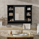 Modern Wall Mounted Mirror Cabinet with Adjustable Shelf and Towel Bar by HouseOfZazla